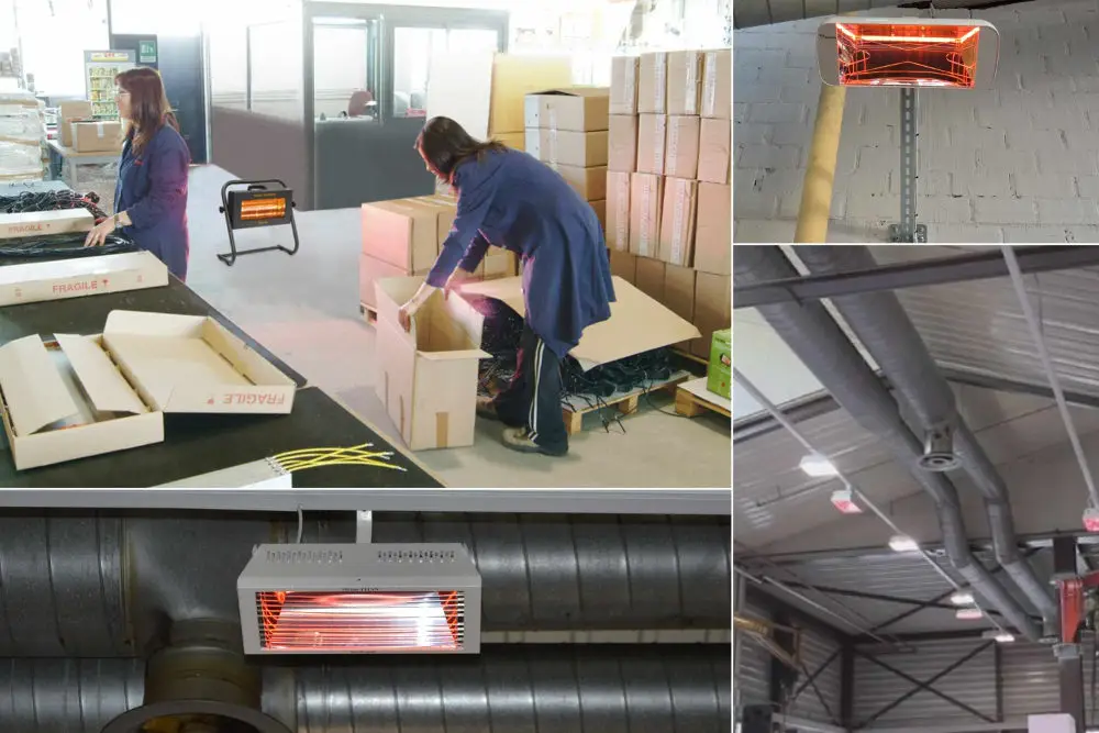 Gezielte Wärme für mehr Produktivität am Arbeitsplatz 4 Punktuelle heizsysteme industrie gewerbe