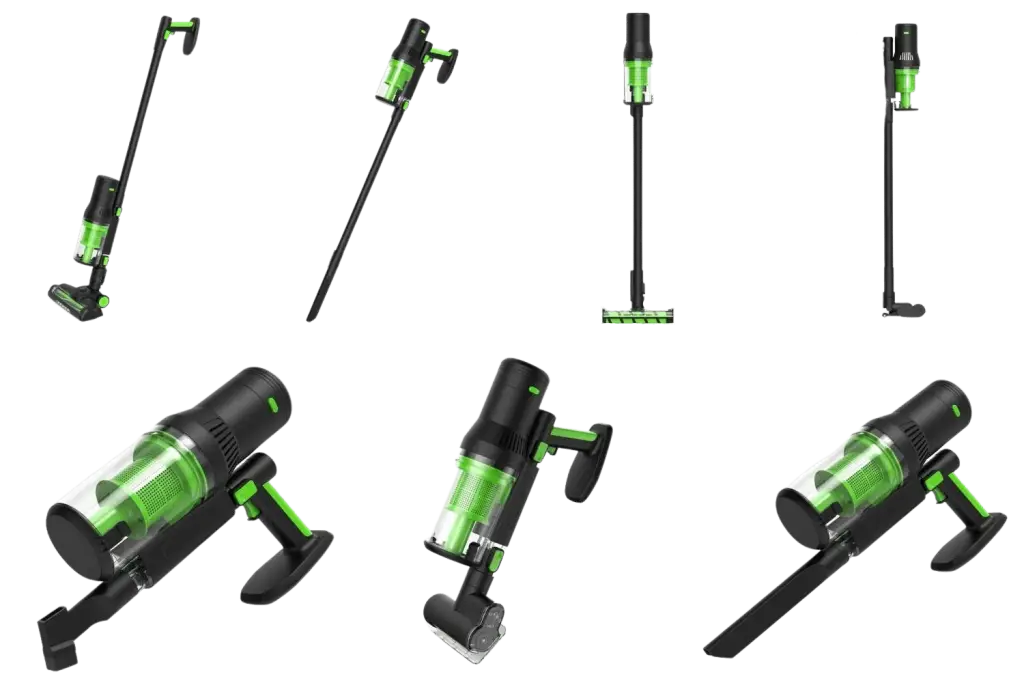 ecoQ Rena 1 Ecoq rena kabelloser staubsauger mit diversen kombinantionsmöglichkeiten, auch für die verwendung als handstaubsauger.