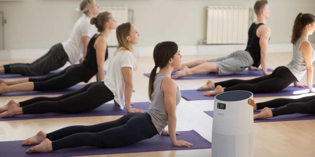 Luftreiniger in Yoga- und Fitnessstudios