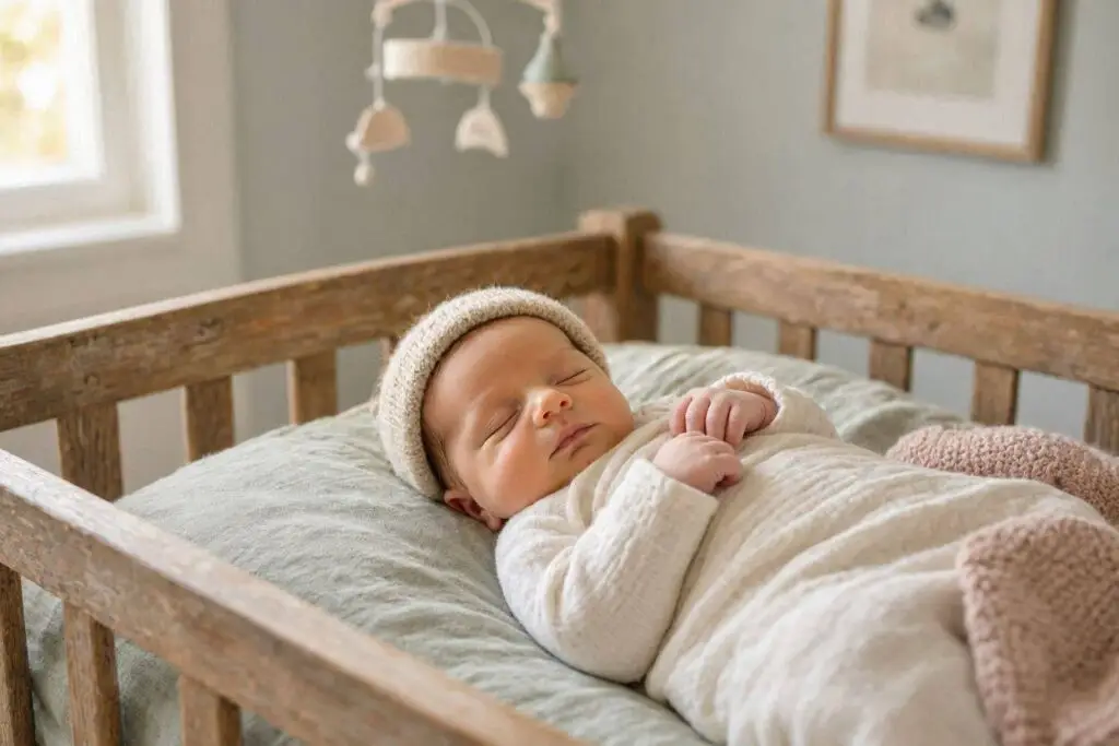 Wie Luftbefeuchter für einen erholsamen und gesunden Schlaf sorgen 1 Bébé endormi, générateur d'air, humidificateur pour un meilleur sommeil