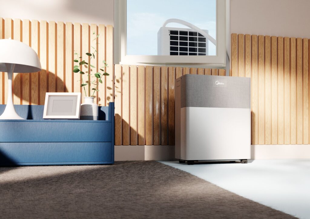 Mobiles Split-Klimagerät: Warum der Midea PortaSplit in der Schweiz so beliebt ist 1 Midea portasplit klimagerät wohnzimmer