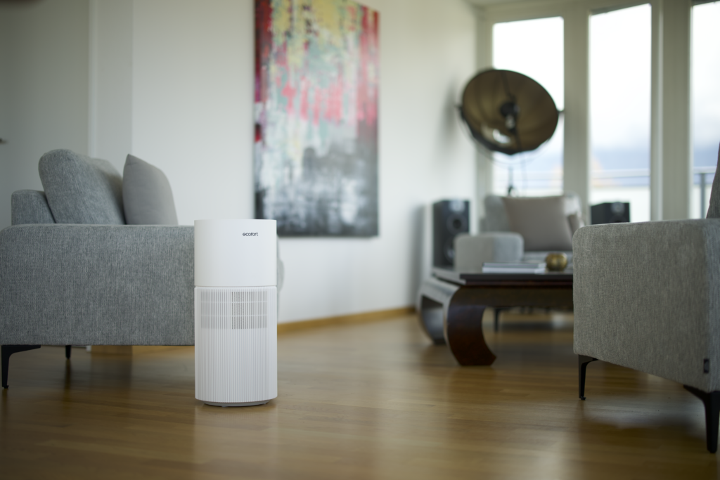 Trockene Luft? Der ecoQ HumidAir E900 sorgt für natürliche Frische in grossen Räumen 1 Befeuchter ecoq humidair e900