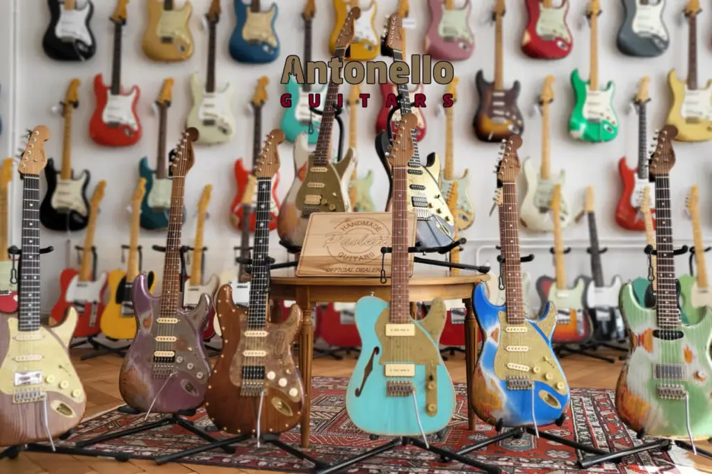 Les guitares chez antonello guitars. Le taux d'humidité idéal pour les guitares.