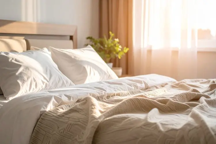Schlafzimmer, kühl schlafen bei hitze