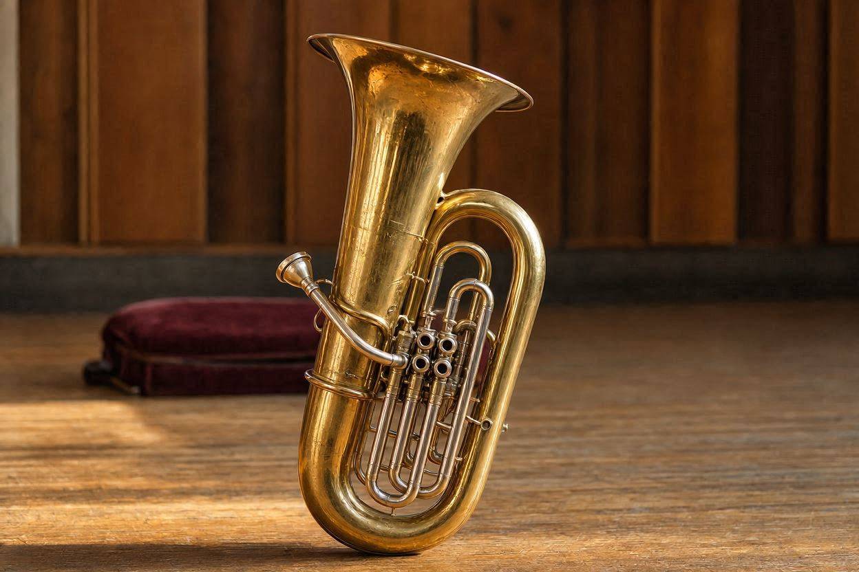 Un instrument à vent qui produit un son légèrement rouillé